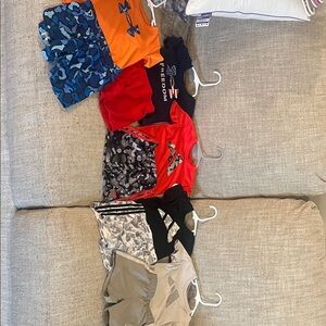 Under Armour Kids Orange & Blue Camo Athletic Matching Set